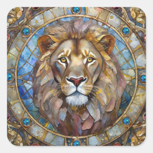 Adesivo Quadrado Zodíaco - Leão
