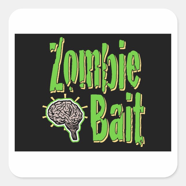 Adesivo Quadrado Zombie Bait Blk BG (Frente)