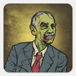 Adesivo Quadrado Zombie Keynes Sticker