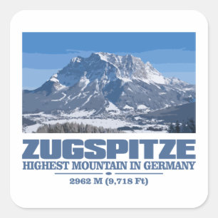 Adesivo Quadrado Zugspitze