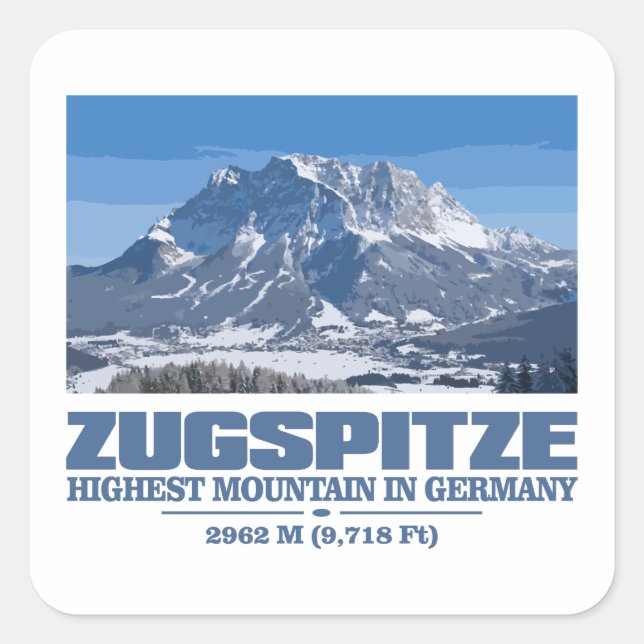 Adesivo Quadrado Zugspitze (Frente)