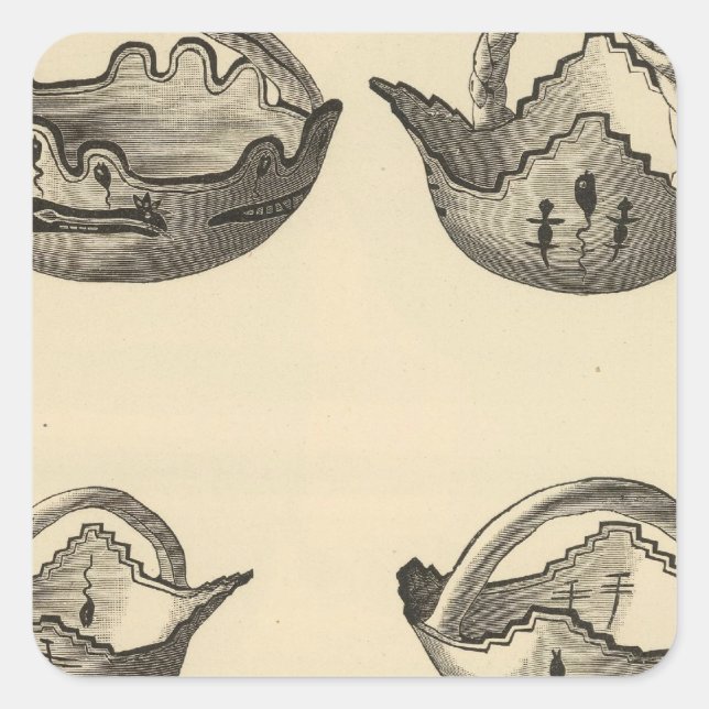 Adesivo Quadrado Zuni grails (Frente)