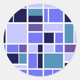 Adesivo Quadrados Azuis Modernos