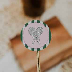 Adesivo Quadras do Country Club de Tênis de Aniversário