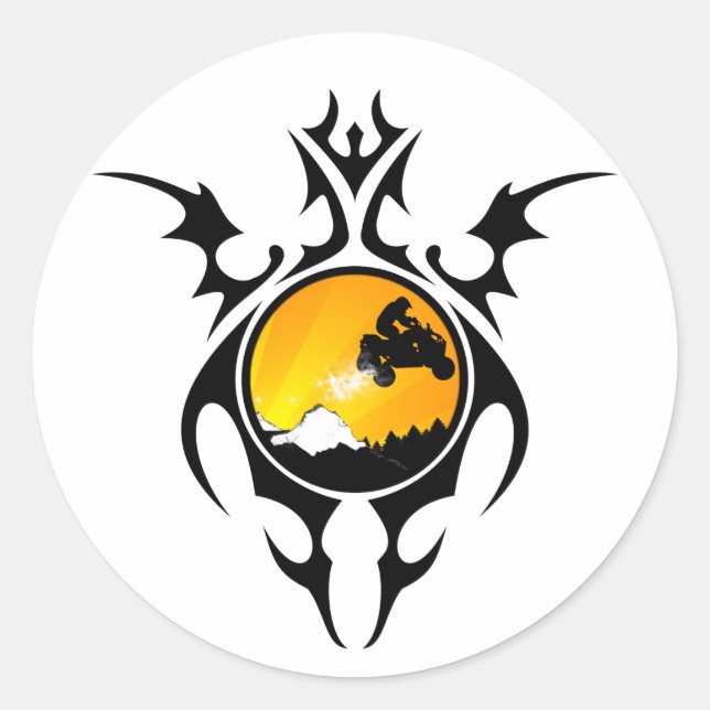 Adesivo quadras tribais (Frente)