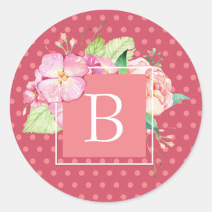 Adesivo Quadrinhos Femininos Monogramados Grande Dot Inici