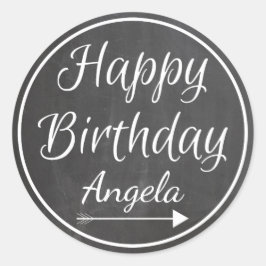 Adesivo Quadro Branco Chalkboard White Quadro Feliz Aniver