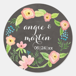 Adesivo Quadro chique do hipster da avó lunática rústic