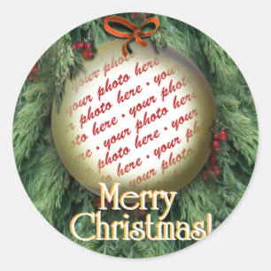 Adesivo Quadro de Fotografias de Ornamento da Árvore de Na