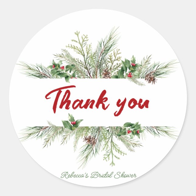 Adesivo Quadro de Inverno Coroa de Natal Festa de Noivado  (Frente)