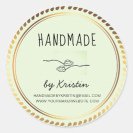 Adesivo Quadro de Ouro Verde Russo Feita à Mão