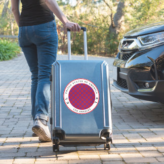 Adesivo Quadro de Verificação Vermelho e Roxo para o Adesi