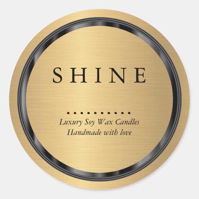 Adesivo Quadro Dourado e Preto (Frente)