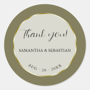 Adesivo Quadro Dourado Verde Khaki