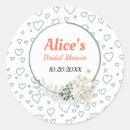 Adesivo Quadro Floral Moderno Personalizado para Chá de No