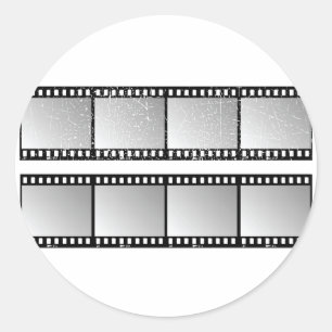 Adesivo Quadros de Faixa de Filme Preto e Branco