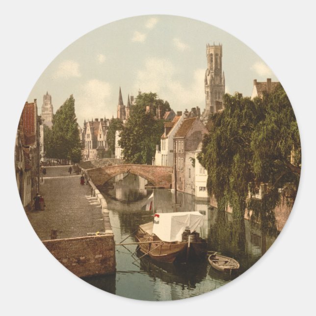Adesivo Quai Vert, Bruges, Bélgica (Frente)
