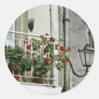 Adesivo Quaint Balcony Em Flores De Corfu, Cidade Antiga