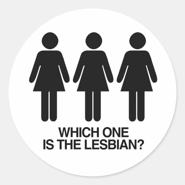 Adesivo QUAL É A LESBICA -.png (Frente)