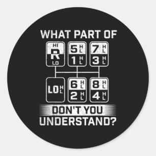 Adesivo Qual Parte Você Não Entende - Caminhoneiro Semi Ca