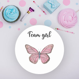 Adesivo Qual será a equipe da menina bebê