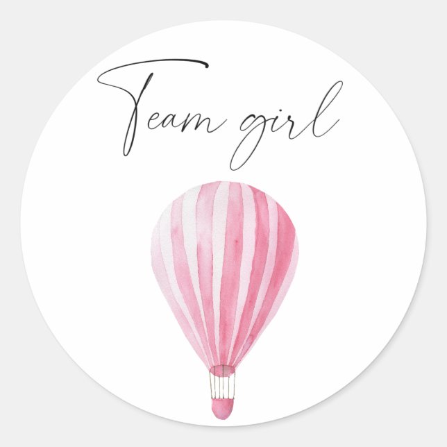 Adesivo Qual será a equipe da menina bebê (Frente)