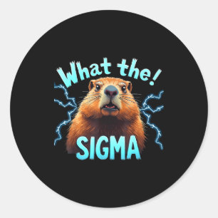 Adesivo Qual Sigma Meme Vintage Woodchuck Para Amante do G