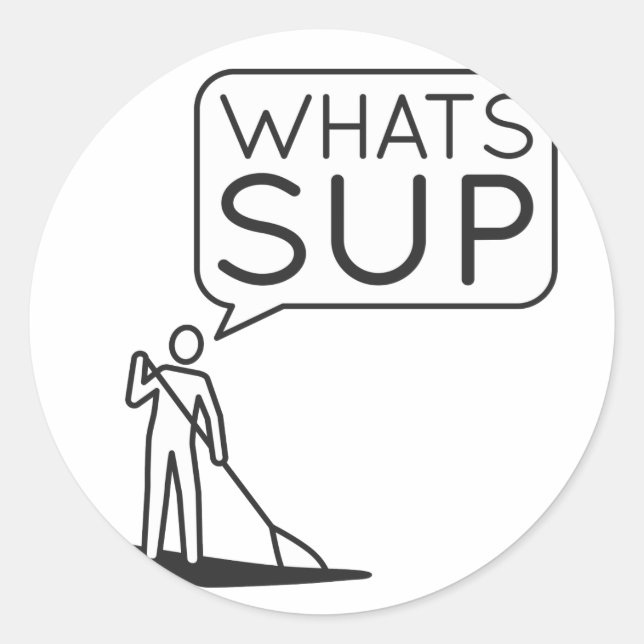 Adesivo Qual SUP Sticker (Frente)