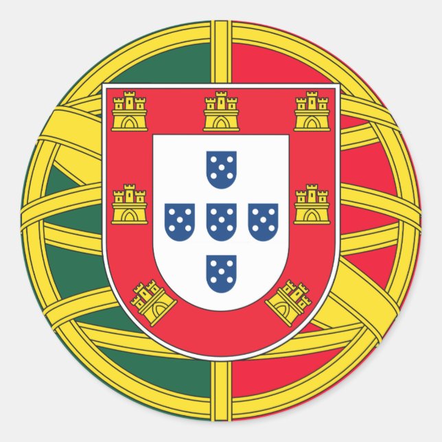 Adesivo Qualidade da bandeira portuguesa (Frente)