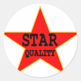 Adesivo Qualidade de estrela