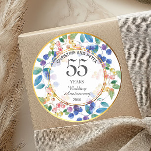Adesivo Qualquer Aniversário de Casamento (55) Moldura Dou