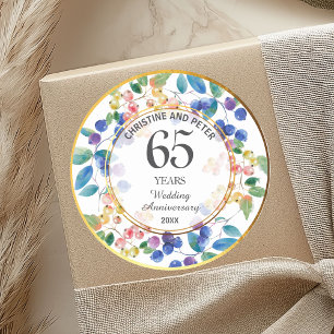 Adesivo Qualquer Aniversário de Casamento (65) Moldura Dou