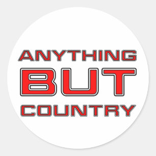 Adesivo Qualquer Coisa Exceto Música country
