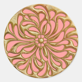 Adesivo Qualquer cor com selo Dourado de Design