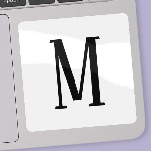 Adesivo Qualquer letra Cores Pretas e Brancas ou Descart