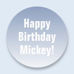 Adesivo Qualquer nome, feliz aniversário + qualquer cor