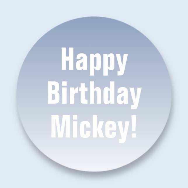 Adesivo Qualquer nome, feliz aniversário + qualquer cor (Criador carregado)