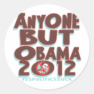 Adesivo Qualquer um mas Obama 2012 t-shirt e engrenagem