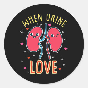 Adesivo Quando a Urina Adora a Doença Renal Design
