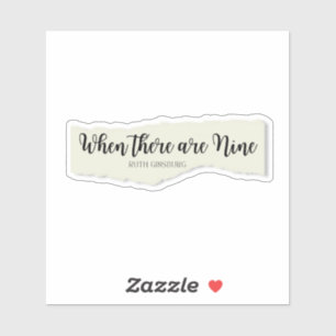 Adesivo Quando houver nove citações em papel rasgado