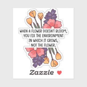 Adesivo Quando uma flor não Bloqueia a Neurodiversidade Es