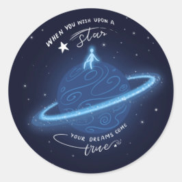 Adesivo Quando Você Deseja sobre uma Estrela