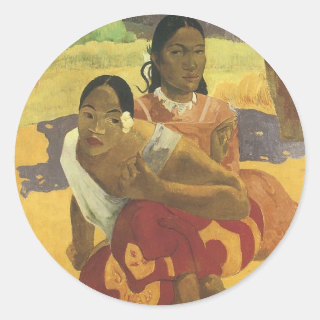 Adesivo Quando Você Vai Se Casar? por Paul Gauguin, Arte A (Frente)