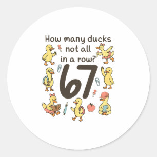 Adesivo Quantos Patos Não Estão Todos Em Uma Linha Engraça