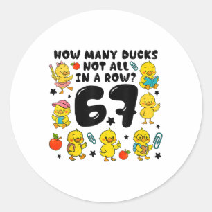 Adesivo Quantos Patos Nem Todos Em Uma Linha 67 Engraçado