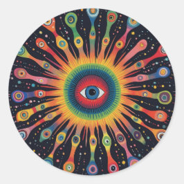 Adesivo Quantum Helix Nebula Rainbow Black Aztec FolArt