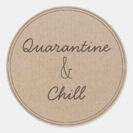 Adesivo Quarentena e refrigeração | Fique Em Casa