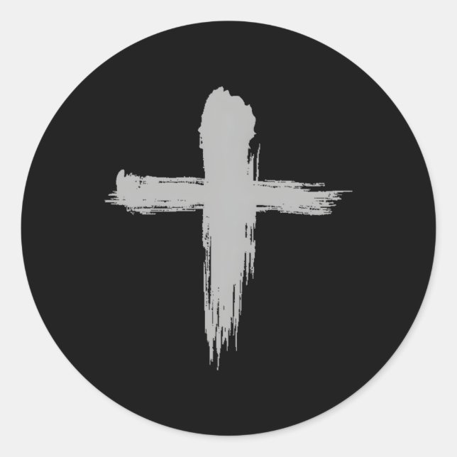 Adesivo Quarta-feira Cinzas Christian Lent Cross Bênção Sa (Frente)