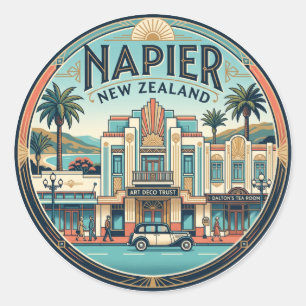 Adesivo Quarteirão Histórico Art Déco de Napier Nova Zelân