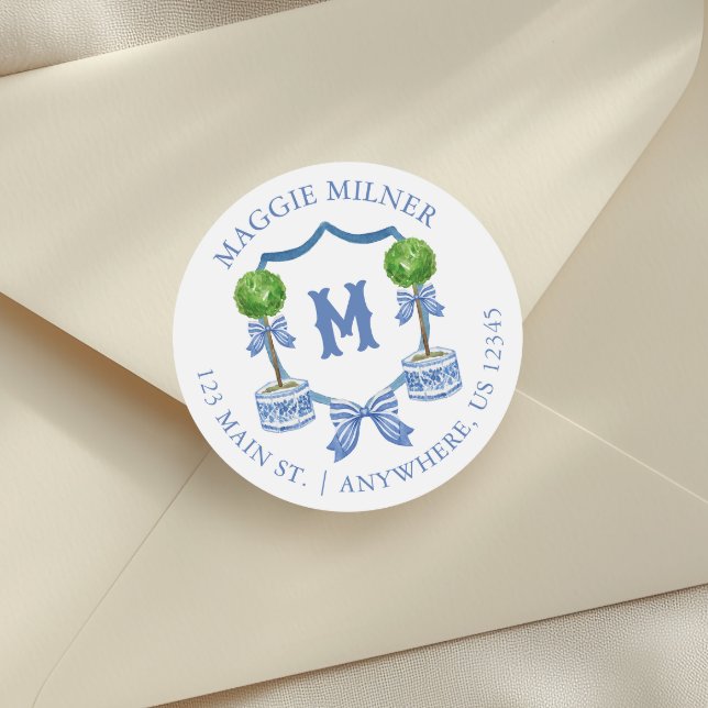 Adesivo Quartel d'água Chinoiserie Monograma Topiográfico  (Criador carregado)